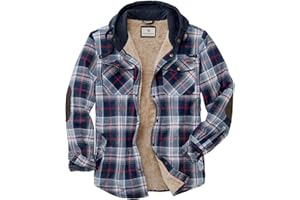 Legendary Whitetails Kurtka Mężczyźni Camp Night Berber Lined Hooded Flannel Shirt Jacket
