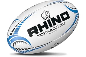 Rhino White Tornado XV Ballon de Rugby Mixte