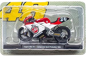 OPO 10 - Motorrad 1/18 von "The Doctor Valentino Rossi #46, Reproduktion kompatibel mit Cagiva Mito EV - Campionato Sport Production 1994 - VR044