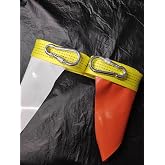 5 Metre Ara&ccedil; &Ccedil;ekme Halatı, 80 Gram Polyester, &Ccedil;elik Vidalı Kancalar, 3 Ton &Ccedil;ekme Kuvveti, Renkli G&uuml;venlik Bayrakları