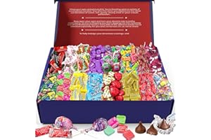 Broadway Candy American Sweets Geschenkbox – 100-teiliges gemischtes Süßigkeitenbox-Paket aus den USA – Mini-Bonbons und Süßigkeiten für Kinder, Erwachsene, Geburtstage, Weihnachten, Ostern