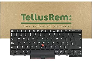 TELLUSREM Teclado de respuesto Español sin retroiluminación para Lenovo Thinkpad T470 T480