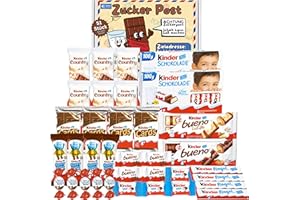 ‎BUNDLES FOR YOU Ferrero Kinder Schokolade Geschenk-Box - Süßigkeiten Mix - Party-Mix - Süßigkeiten Großpackungen von Kinderschokolade (1x718g)