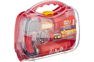 Klein- Cuisine Mallette Pompier «Fire Fighter Henry» | Extincteur avec Fonction de pulvérisation et Nombreux Autres Accessoires | pour Enfants à partir de 3 Ans, 8982
