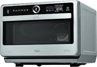 Whirlpool Microonde JT 479 IX Chef Premium termoventilato combinato, 33  litri, Inox, con griglia alta, griglia bassa, piatto Crisp + maniglia :  Amazon.it: Casa e cucina