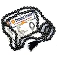 Dravina Trader ® Original Certified Black Agate | Kala Hakik Akik Mala | काला हकीक माला | బ్లాక్ హాకిక్ | Tourmaline Rosary Wear and Japa Sadhna Siddhi | 108 + 1 | 109 Beads