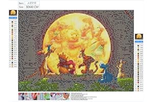 YOUYIDUN 5D DIY Diamond Art Painting kit Completo, Pittura Diamante Mosaico Fai Da Te 5D, Diamantini Strass Ricamo a Punto Croce Pittura Painting per Decorazione per Casa Pareti Adulti Bambini - Pooh