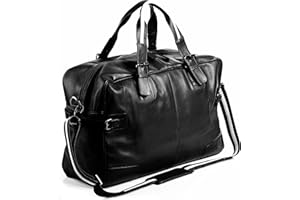 BACCINI Weekender Roberto aus Premium Leder I Sporttasche groß für Herren I Reisetasche Kabinengröße handgefertigt