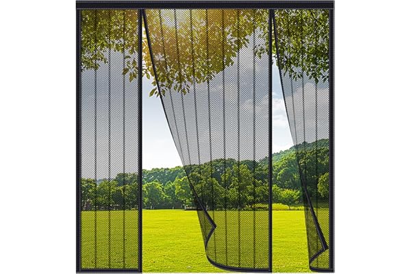 FYHDSH Mosquitera Magnética de Doble Puerta, Anti Mosquito Insecto, Negro - A-120x210cm