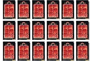 JAMONONLINE Jamón de Cebo Ibérico Loncheado y Envasado. Cortado al Momento el Mismo Día Que Hace el Pedido. 18 Paquetes de 100 Gr.