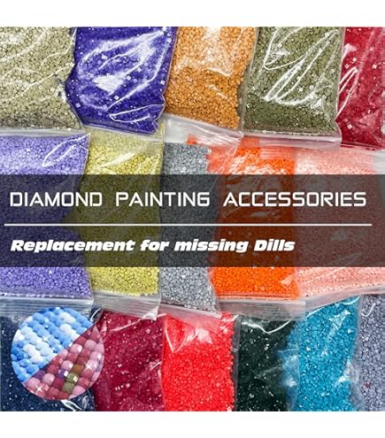 Perles De Rechange Pour Peinture Diamant De Couleur Manquante Pierres