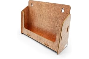 ‎STABLECO stableco 1x ökologischer Wand Prospektständer DIN A5 horizontal 1 Fach indoor Wandprospekthalter im natural Design No Plastic! Just Paper! nachhaltiger Wandflyerhalter, Flyerständer Wandmontage