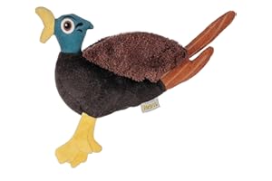 PetLove Hunt n Squeak Pheasant, pluszowa zabawka dla szczeniaka z naturalnym kauczukiem biodegradowalnym piszczącym i marszczonym dźwiękiem papieru, wykonana z bezpiecznych, nietoksycznych materiałów,