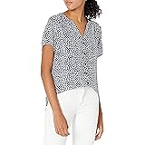Amazon Essentials Camicetta in Tessuto a Maniche Corte Donna