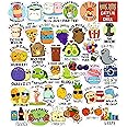 PIXELARTZ Funny Cute Cartoon Quotes DIY Vinyl Stickers for Laptop, Skateboard, Luggage, Snowboard, Refrigerator, Toys, Car, Bikes, Phones, Guitar (Multicolor) (33)