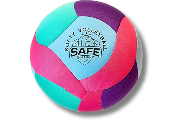 Ballon de volleyball Softy – Super doux conçu pour jouer sans douleur – Superbe ballon d'intérieur pour enfants avec une sensation et un rebond réalistes – Ballon parfait pour la maison