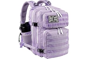 LHI Tactical Military Backpack for Men and Women 25L/35L Army Assault Pack Bag Small Rucksack with Bottle Holder