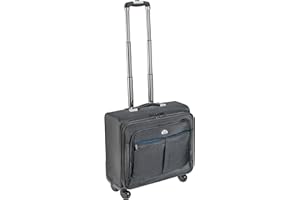 PEDEA Valise à roulettes professionnelle "Premium Plus" Valise à roulettes pour ordinateur portable jusqu’à 17,3 pouces (43,9 cm) avec compartiment pour nécessaire de voyage, noir