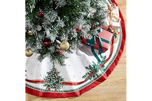 Elrene Home Fashions Villeroy & Boch Toy's Delight Weihnachtsbaumrock, rund, 121,9 x 121,9 cm