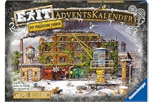Ravensburger 18233 - EXIT Adventskalender Die verlassene Fabrik - 25 Rätsel für EXIT-Begeisterte ab 10 Jahren