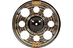 Meinl Cymbals Classics Custom Dark Trash Crash Cymbal 14 inch (Video) for Drum Set (35,56cm) B12 Bronze, Dark Finish, Made in Germany (CC14DATRC)