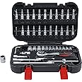 BGS Do it yourself 2142 | Steckschlüssel-Satz | Antrieb 6,3 mm (1/4") | 46-tlg., Verchromt, Matt