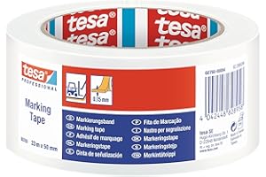 Tesa - Nastro per marcatura pavimenti 50 mm x 33 m, bianco