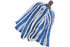 Addis MEGA 100% Microfibre Mop Replacement Refill head, Blue & White
