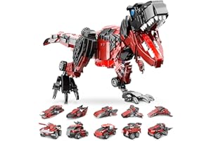 JUNRUI Bloc de Construction de Dinosaure 782 pièces, kit de Construction de Dinosaure T-Rex 11 en 1, Jouet de Construction de Dinosaure STEM pour Enfants de 6 7 8 9 10 11 12 13 14 Ans