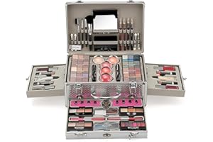 FantasyDay Set di Trucchi per Occhi, Viso e Labbra con Correttore, Rossetti, Lucidalabbra, Palette Ombretti, Mascara, Trousse