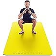 Large Exercise Mat - Extra Wide & Extra Thick Yoga Mat for Men & Women (183cm x 80cm x 10mm) - TPE Fitness Non Slip Gym Mat for Home HIIT Workouts, Pilates, Gymnastics