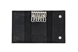 Ashford Ridge Real Leather Key Case Holder Card Wallet in 6 Colours Black Red Tan and Brown