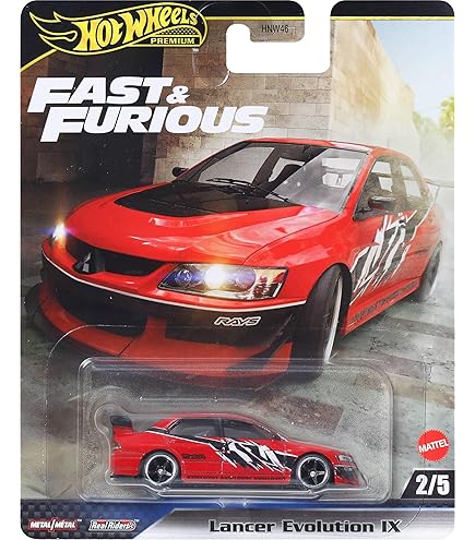 Hot Wheels Premium Fast & Furious, Auto Pressofusa Scala 1:64, Modelli Ispirati Al Film, Collezione