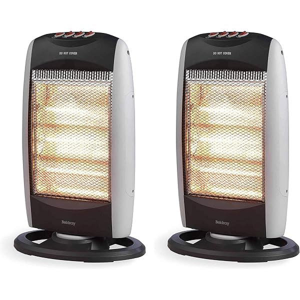 Beldray COMBO-5015 Portable Halogen Heater, 1200 W, Grey, Set of 2 :  Amazon.co.uk: Health u0026 Personal Care