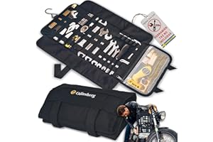 ODINSBERG Bolsa Herramientas Moto Enrollable Tool Roll - Herramientas NO Incluidas - Estuche Organizador Herramientas Bolso Porta Herramientas Moto para Motos Enduro MX - Kit Portaherramientas Vacia