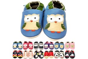 MiniFeet Soft Leather Baby Shoes - Buy 4 Pairs & GET 1 of Them for Free ! - Toddler Shoes - Baby Girl Shoes - Baby Boy Shoes - 0-6 Months to 4-5 Years