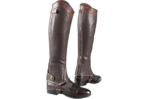 Equi-Theme/Equit'M Unisex's 913239440 Elite Half-Chaps, Havana, L