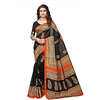 ANNI DESIGNER Art Silk Saree with Blouse Piece