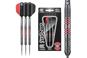 Target Darts Vapor 8 - Set di Freccette con Punta in Acciaio al tungsteno, 80% Nero