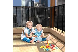 AMO NENES Siatka zabezpieczająca dla dzieci, 6 m, balustrada balkonowa, siatka zabezpieczająca schody, stabilna siatka ogrodzeniowa, dla dzieci, zwierząt domowych, zabawka, siatka ochronna na taras, z nylonową