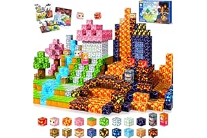 COOLJOYA Magnetische Bausteine, 150 Teile Magnetbausteine ab 4 Jahre, Magnetische Bauwelt Halloween Spielzeug Magnetblöcke für Kinder ab 3 4 5 6 7 8 9 Jahre Verstaubare
