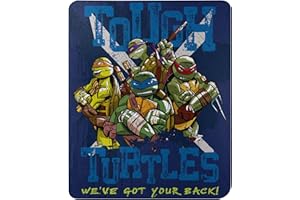 Northwest Nickelodeon - Manta de Forro Polar con diseño de Ninja mutante Adolescente, Tortugas duras, Azules, 45 x 60 Pulgadas