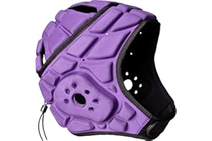 COOLOMG Casque de protection de la tête de rugby - Casque de football - Gardien de but - Rembourré - Pour homme et femme - Réglable - Multi-usages