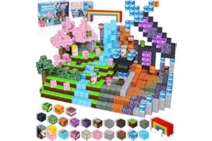 GraceDuck Blocs Magnétiques - 150 Pièces - Château de forêt Sombre - Jouets Magnétiques pour Tout-Petits Montessori - Cadeaux de Noël et d'anniversaire - Jouets Sensoriels STEM pour Garçons et Filles