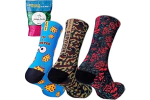 Jungle Socks, Pack de 3 Calcetines Deportivos Divertidos para Crossfit, Gimansio, Ciclismo, Running, Pádel, Halterofilia, Trekking. Cómodos, Resistentes y Sin Costuras.