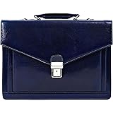 Time Resistance Ventiquattrore Uomo Fatta a Mano in Italia da Esperti Artigiani – Borsa da Lavoro in Vera Pelle con Chiusura 