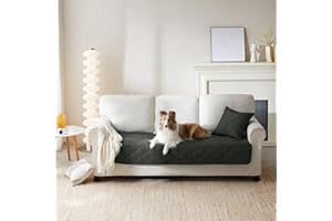 Allisandro Waterproof Pet Blanket, Reversible Pet Sofa Cover, Pet Couch Protector, Large Pet Blankets for Dogs and Cats, Sofa Topper, 178x78cm, Grey Green