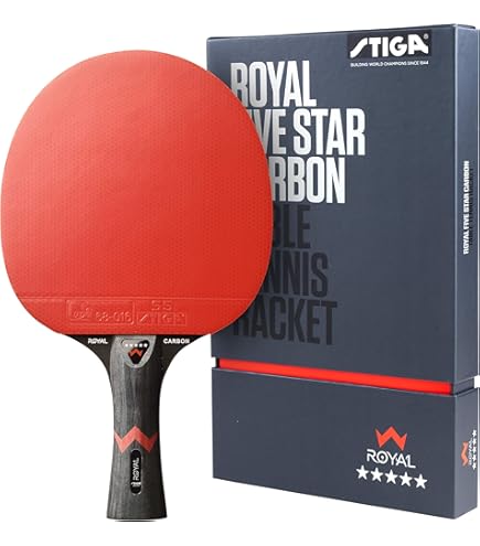 Raqueta De Ping Pong Profesional DHS 8 Star 8002 - 5 Madera + 2 Carbono Aryslate - Gomas Hurricane 3 Y 8