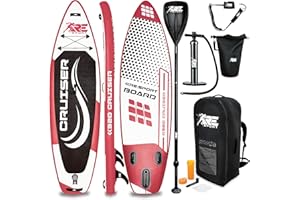 RE:SPORT SUP Board Set aufblasbar Komplettset 305/320/366/380cm | Stand Up Paddle Board mit Zubehör | Paddling Surfbrett | Surfboard für Einsteiger & Fortgeschrittene