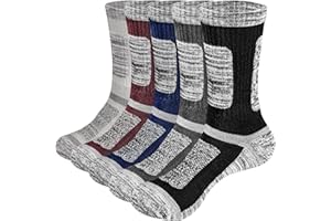 YUEDGE Mens Athletic Sports Socks Cushioned Hiking Walking Socks Breathable Comfort Boot Work Socks for Male Size 5-12, Multipack, Mid Calf